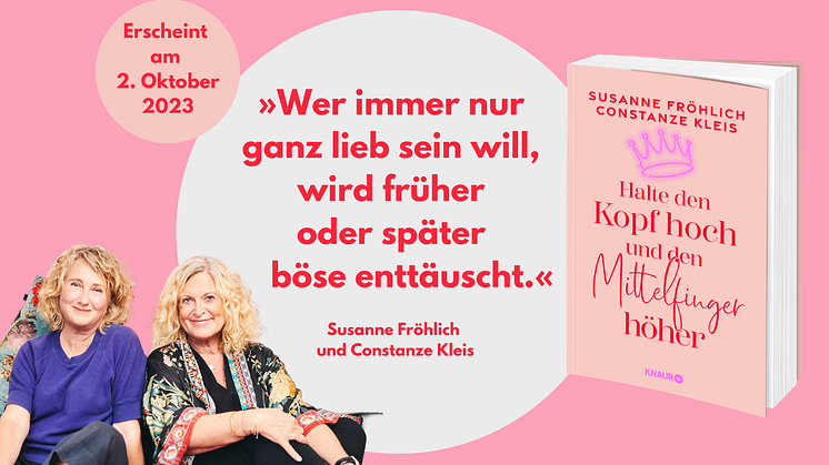 Superfood für Selbstbehauptung! Das neue Buch der Bestseller-Autorinnen Susanne Fröhlich und Constanze Kleis