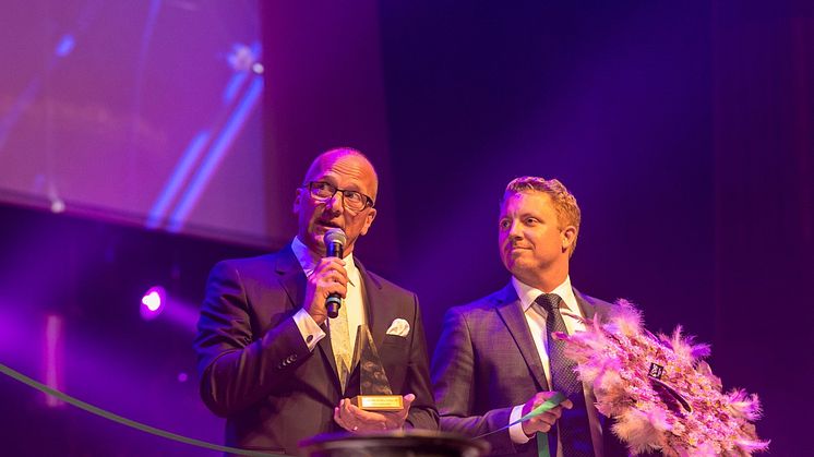 Årets Energipris vid Näringslivsgalan. Fotograf: Sofia Andersson, M&F Foto.