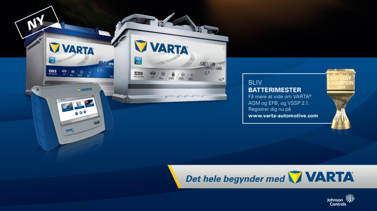 Spark dit salg i gang med VARTA® - bliv Batterimester 