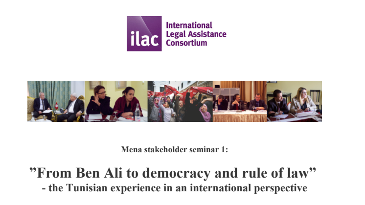 Mena stakeholder seminar 1:”From Ben Ali to democracy and rule of law” 