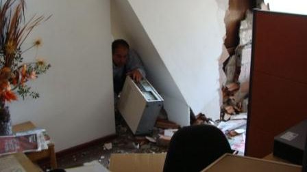 SOS Barnbyars kontor i Santiago efter jordbävningen i Chile
