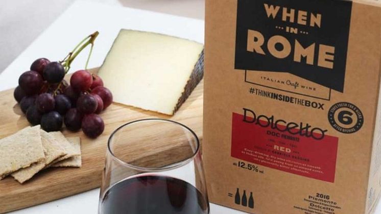 When in Rome är ett brittiskt vinföretag som säljer vin på Bag-in-box via Amazon UK sedan i juli 2020