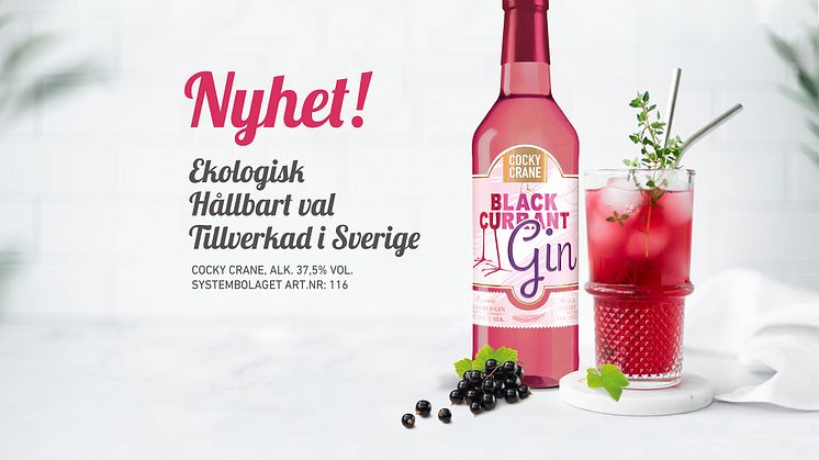 Nyhet på Systembolaget - Smaksatt ekologisk gin. Svensktillverkad & hållbar.