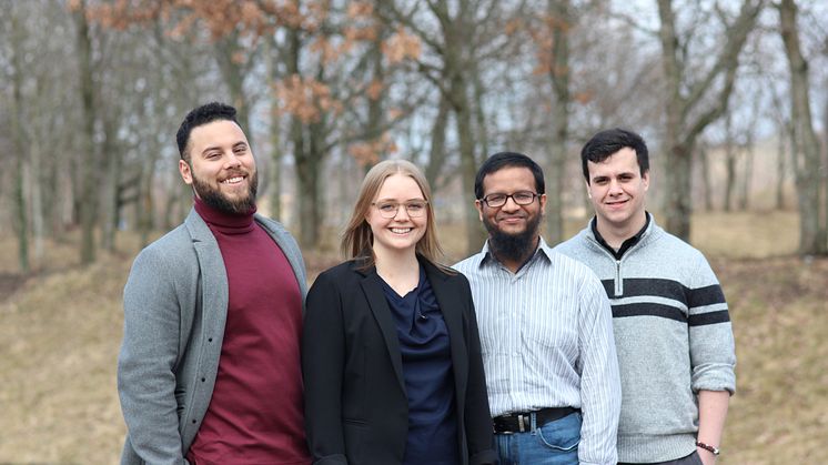 Studenter vid Linnéuniversitetet praktikanter i startup bolaget Addlrr 