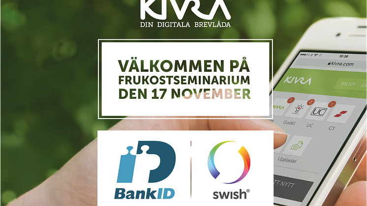 Seminarium om Swish & Mobilt BankID