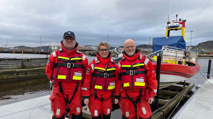 Stefan Rydin, Ragnar Davidsson och Maria Martinsson från räddningsstationen i Uddevalla är nominerade till Årets sjöräddare.