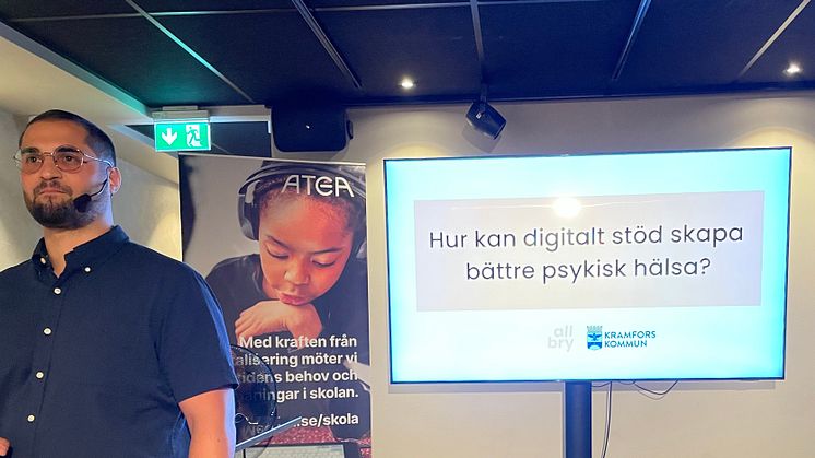 Allbrys seminarium under Almedalsveckan om hur digitalt stöd kan skapa bättre psykisk hälsa.