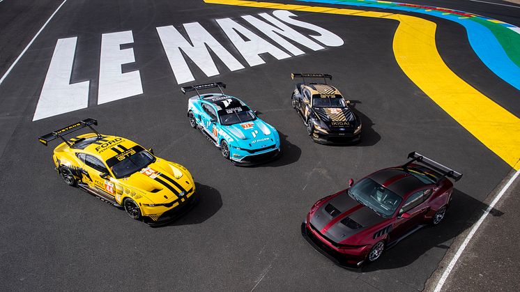 Nye Mustang GT3 og norske Dennis Olsen klar for 24-timers løpet i Le Mans