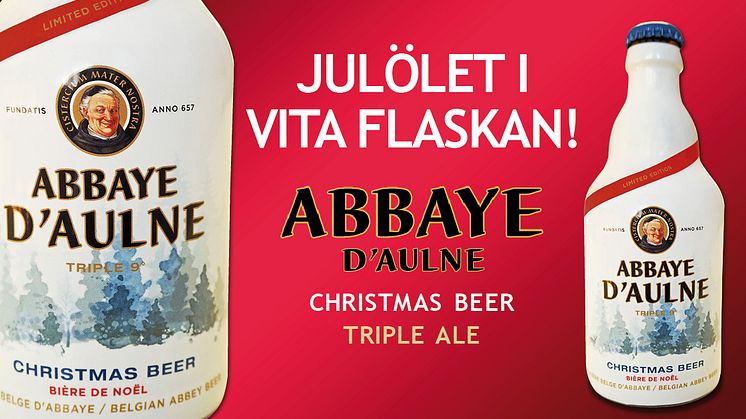 Abbaye d´Aulne Triple ale 9%– det belgiska julölet i den vita flaskan är tillbaka!