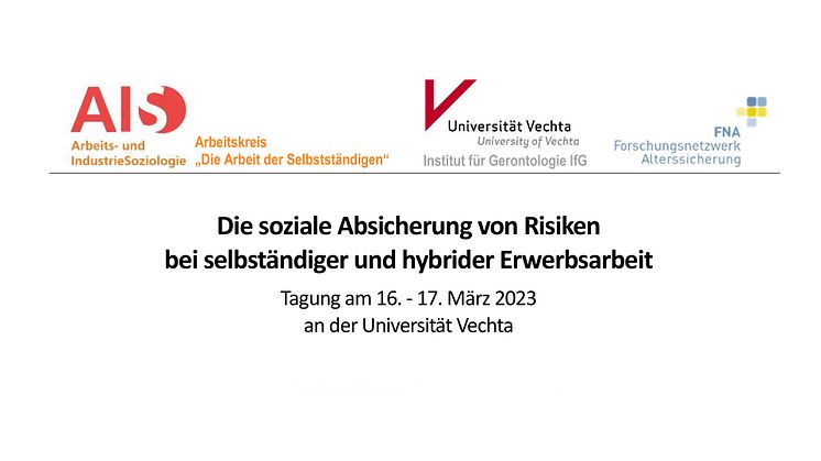 Gerontologie-Tagung | Die soziale Absicherung von Risiken bei selbständiger und hybrider Erwerbsarbeit