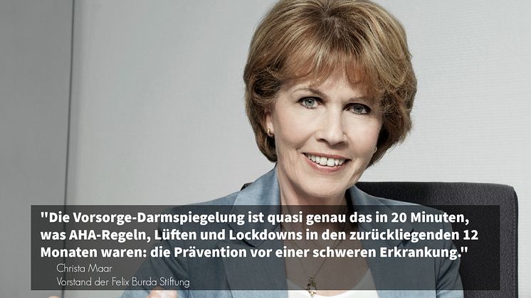 Christa Maar von der Felix Burda Stiftung