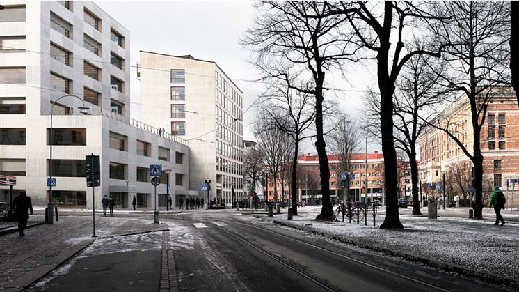 Handelshögskolan i Göteborg, förslag 5: Annex, Från gatan
