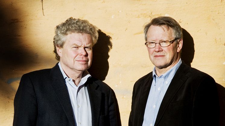 Psykologen och psykoterapeuten Göran Gyllenswärd och Lars Björklund, sjukhuspräst och författare.