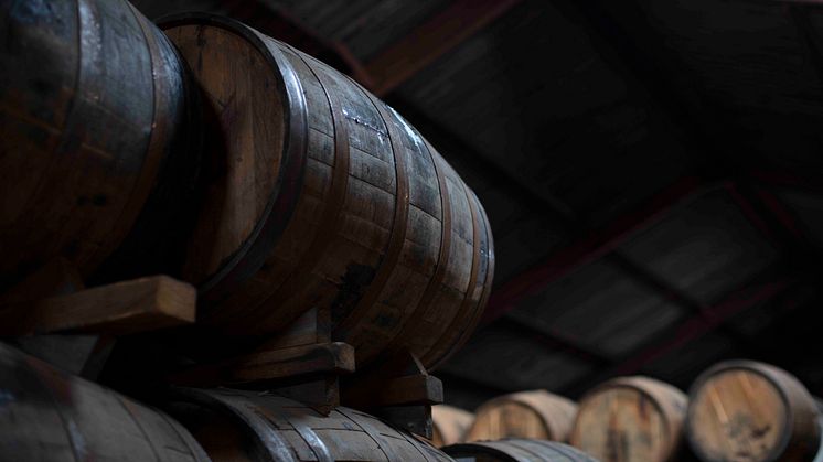 Fatlagring av högkvalitativa fat på Angus Dundee Distillers