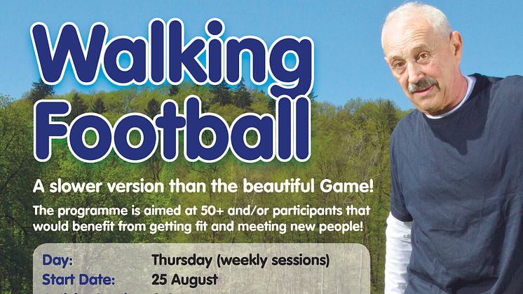 Weekly Walking Football Sessions start in North Glasgow from Thursday 25th Aug 2016