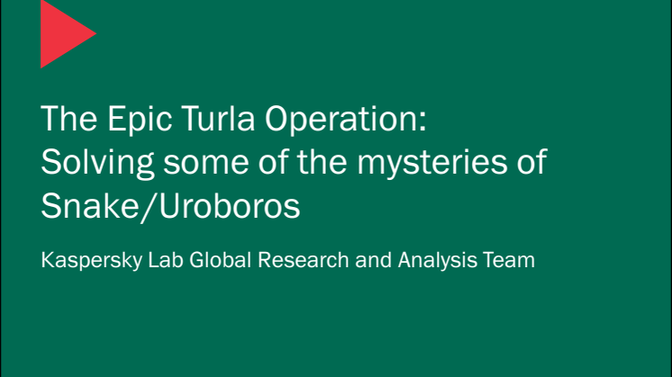 Epic Turla: teknisk information