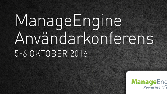 ManageEngine Användarkonferens 2016 