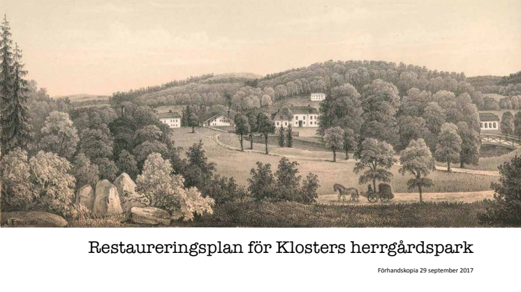 Restaureringsplan för Klosters herrgårdspark