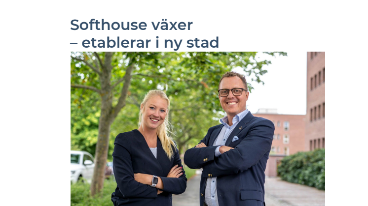 Softhouse växer – etablerar i ny stad