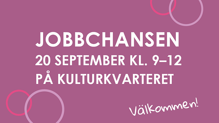 Jobbchansen – en unik chans att hitta jobb!