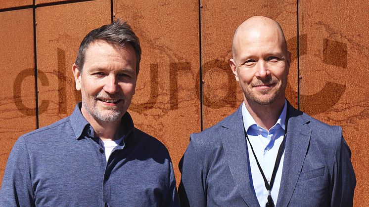 Johan Christenson, grundare av Cleura och VP Innovation och Jim Johansson, VD för Cleura