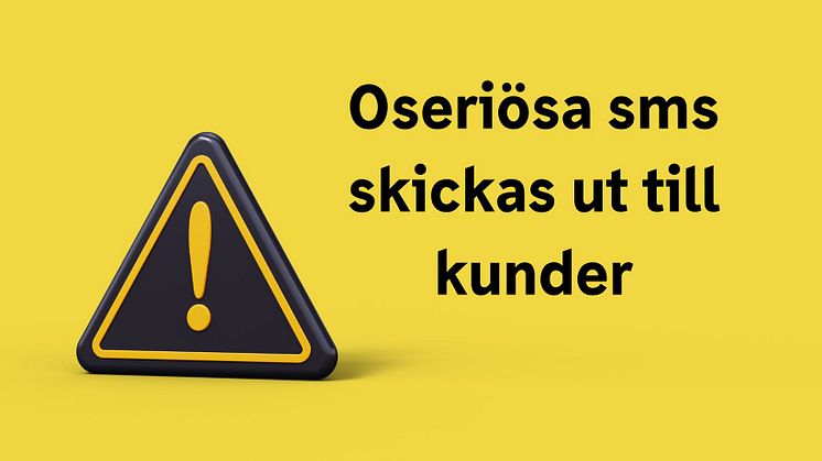 Varning för oseriösa sms