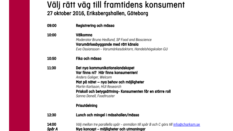 Program konferens Chark-SM 2016