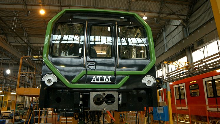 Leonardo metro trains, destined for Milan Metro Line 2