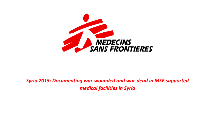 Rapport: Krigsskadade och dödsoffer i Syrien 2015