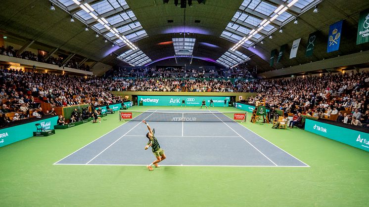 Stockholm Open 2023 arrangeras i Kungl. Tennishallen 14-22 oktober. Biljetter släpps 26 maj. Foto: Jimmy Hansen