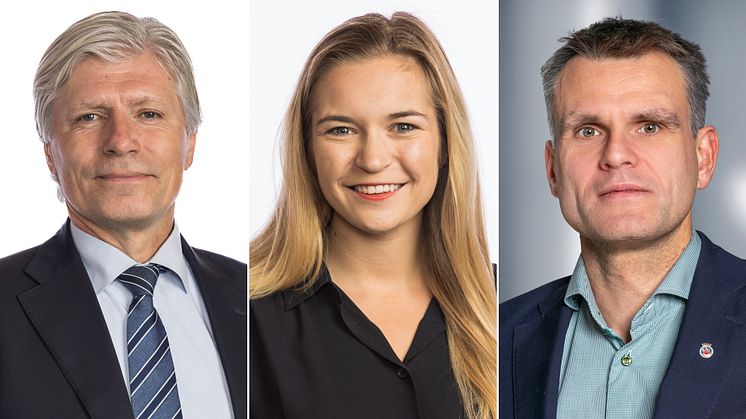 F.v. Ola Elvestuen (V), Mathilde Tybring-Gjedde (H) og Einar Wilhelmsen (MDG) - Miljøpartiet De Grønne