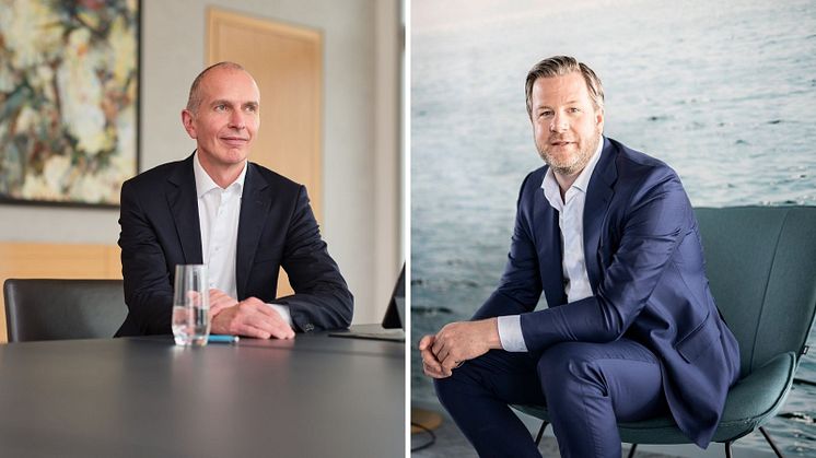 von links: Dr. Andreas Eurich, Vorstandsvorsitzender der Barmenia, und Oliver Schoeller, CEO der Gothaer
