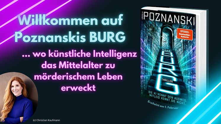 Ursula Poznanskis erster Escape-Thriller erweckt das Mittelalter mit Hilfe von künstlicher Intelligenz zu mörderischem Leben