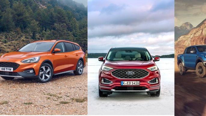 Feiern Österreich-Premiere auf der Vienna Auto Show: der neue Ford Focus Active, Ford Edge und Ford Ranger Raptor