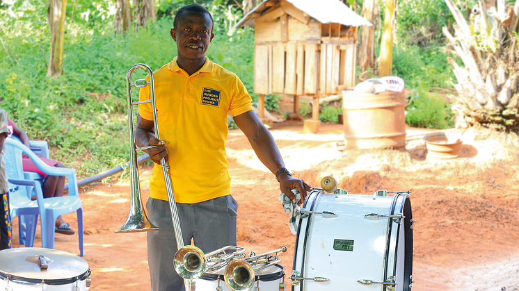 Solomons barndomsdröm om brassband blev besannad