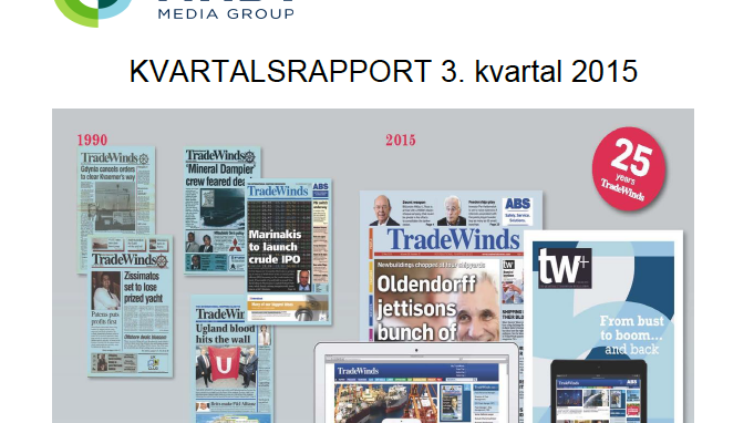 NHST Media Group - Kvartalsrapport 3. kvartal 2015