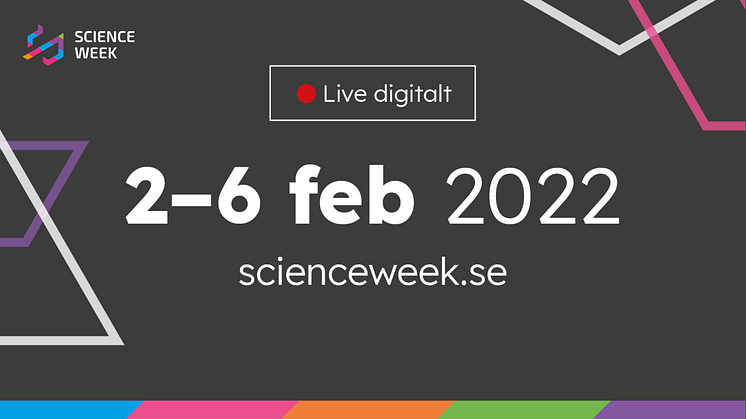 Science Week 2-6 februari för en hållbar värld - 60 programpunkter som livesänds digitalt