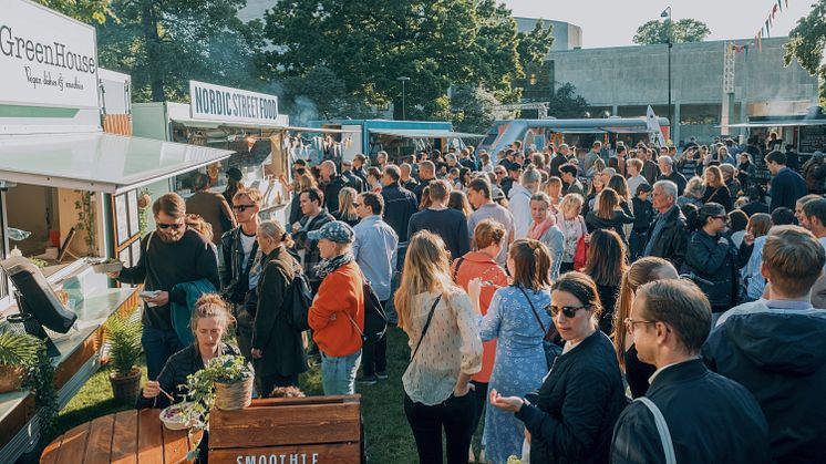 Bild från Malmö Food Truck Festival som arrangerades under sommaren. Foto: Pierre Ekman