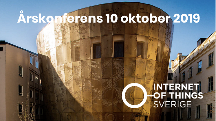 IoT Sveriges årskonferens 10 oktober 2019 på Humanistiska teatern i Uppsala