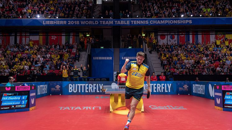 World Team Table Tennis Championships 2018 in Halmstad Arena.