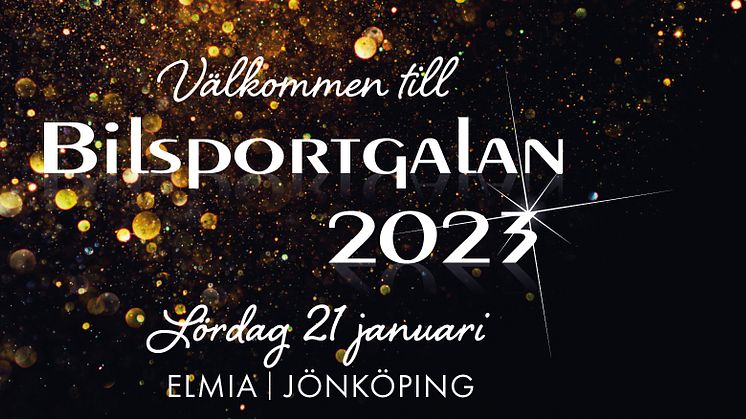  Välkommen till Bilsportgalan till Jönköping 2023