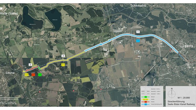 Der Saale-Elster-Kanal Radweg