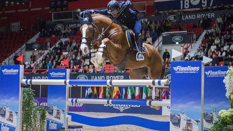 Eugenio Grimaldi & Minerva G.I.H.Z. deltog i Helsinki Horse Show och Grand Prix 2019. Foto: Satu Pirinen.