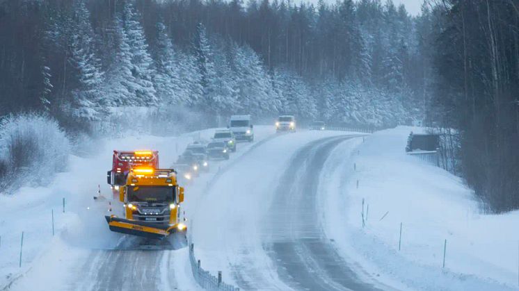 Svevia fortsätter sköta vägunderhållet på vägarna i Lycksele driftområde. Foto: Patrick Trägårdh