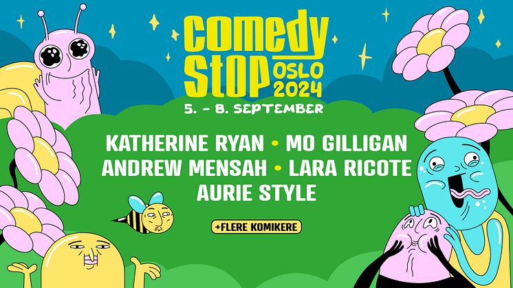 TRE NYE KOMIKERE TIL COMEDY STOP 2024!