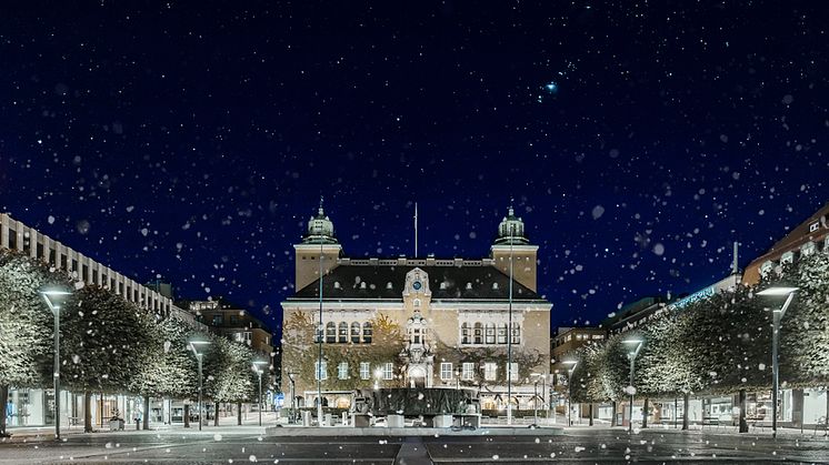 Nyårsafton med festligheter på Stora Torget i Borås