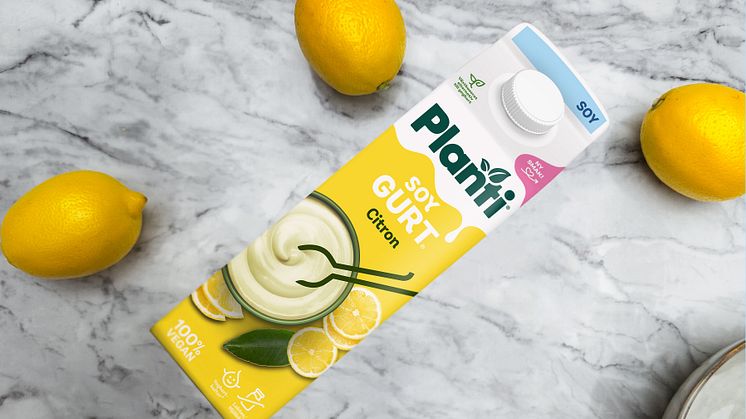 Smakälskaren Planti är först med växtbaserad Citrongurt!  