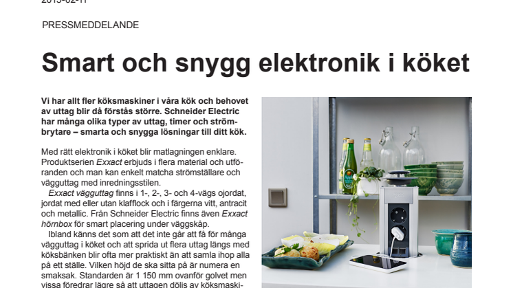 Smart och snygg elektronik i köket