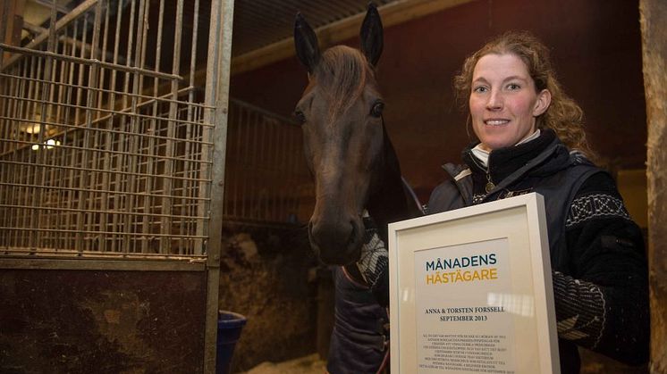 Månadens hästägare september 2013: Anna och Torsten Forssell
