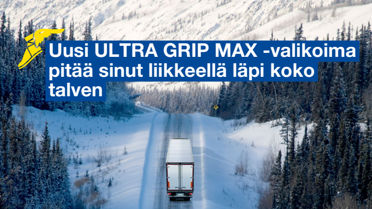 Goodyearin uudet kuorma-autoihin suunnitellut ULTRA GRIP MAX -talvirenkaat pitävät kuljetuskaluston liikkeellä